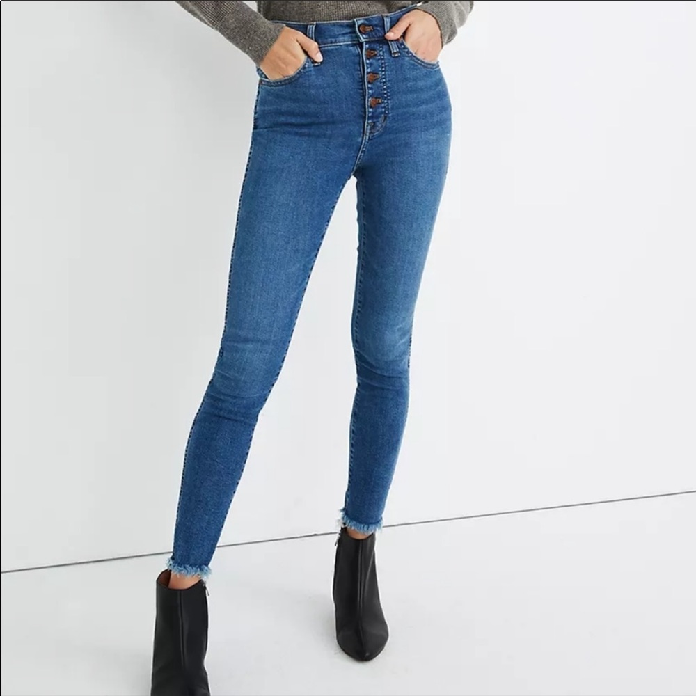 NWT Madewell High-Rise Skinny Fray Jeans Sz 26